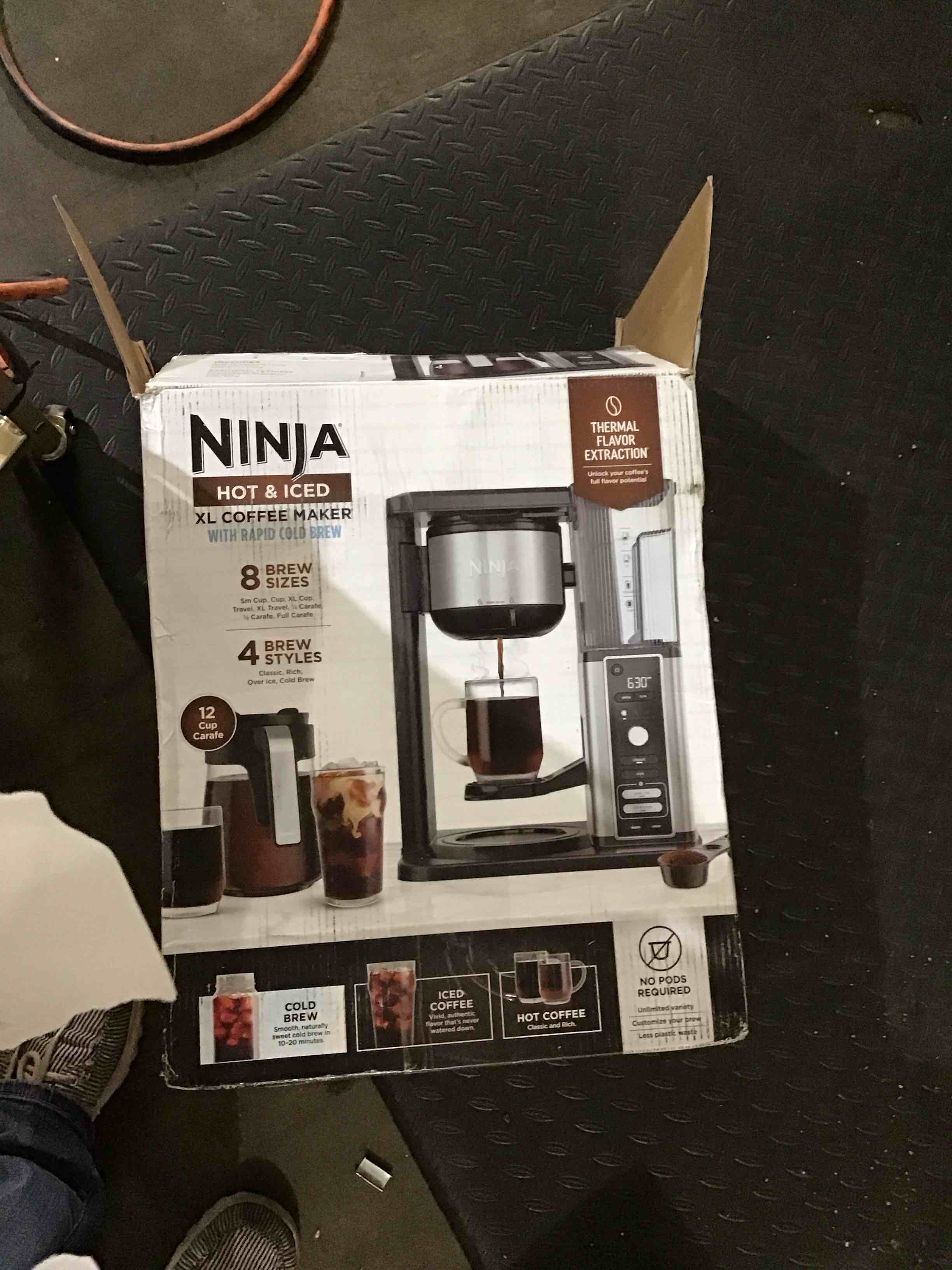 Ninja Hot & Iced XL Coffee Maker with Rapid Cold Brew, 4 Brew Styles, 8