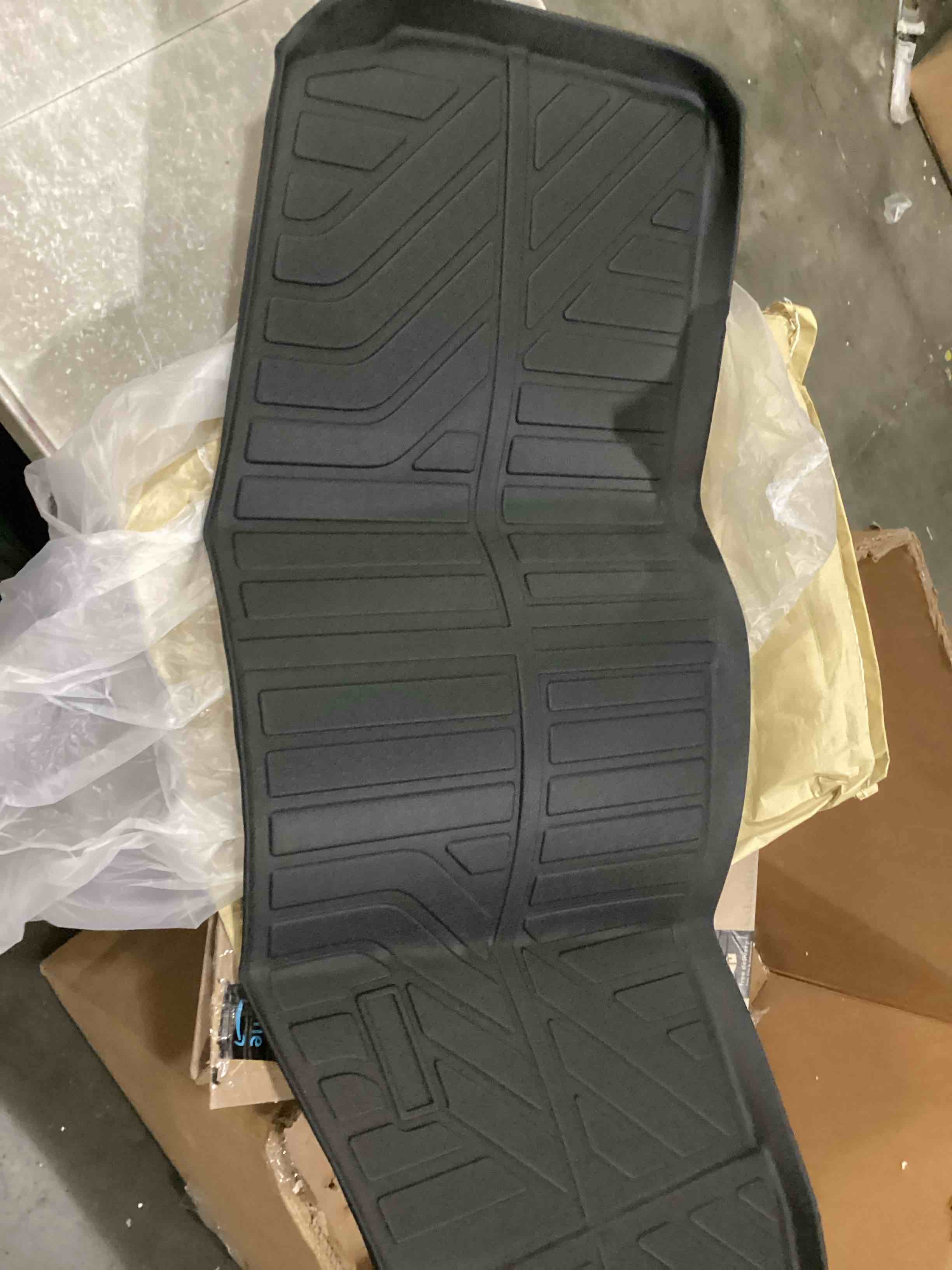 Powerty Trunk Mat for 2021-2024 2025 Jeep Grand Cherokee L 6/7-Passenger Accessories Cargo Mats TPE All Weather Cargo Liner Heavy-Duty Trunk Liners Jeep Grand Cherokee L 6&7 Seats 2021-2025