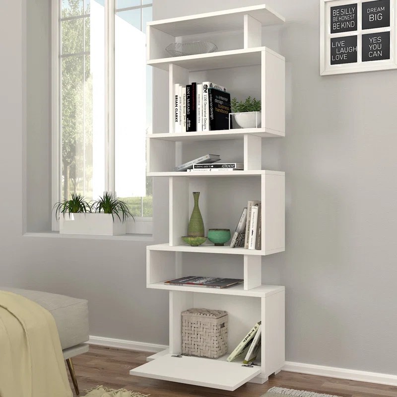 Remae Geometric Bookcase