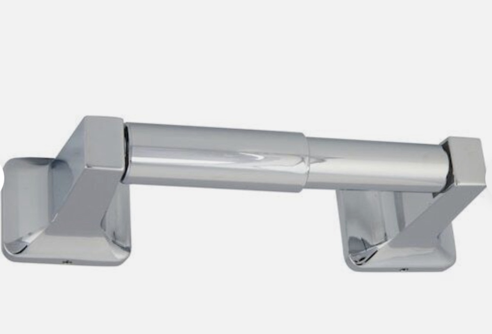 Project Source Seton Chrome Wall Mount Spring-loaded Toilet Paper Holder 0034894