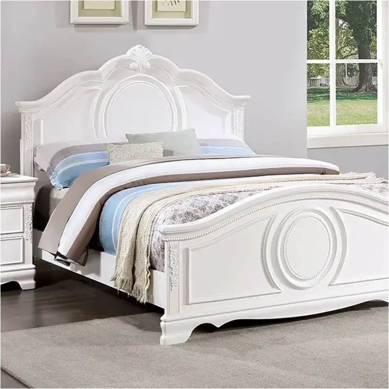 furniture of America CM7458WH-F-HB full size headboard white- center piece cracked