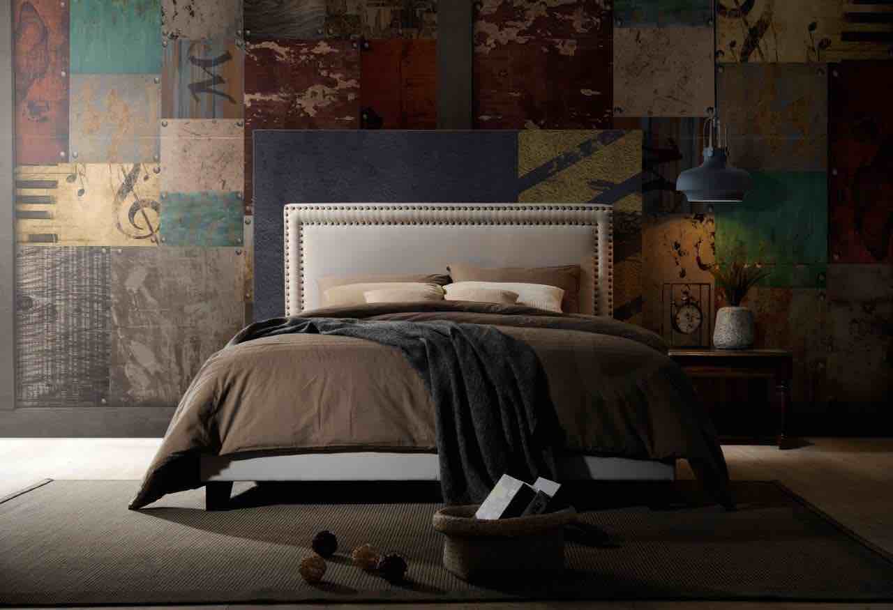Button Tufted Upholstered King Bed