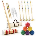 ropoda Six-Player Croquet Set with Wooden Mallets, Colored Balls, Sturdy Carrying Bag for Adults &Kids, Perfect for Lawn,Backyard,Park and More