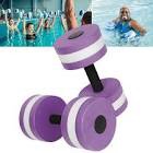 Aquatic Exercise Dumbell High Density EVA Foam Swim Belt Water Exercise Belt Dumbell Aquatic Fitness Equipment for Children to Adults purple 