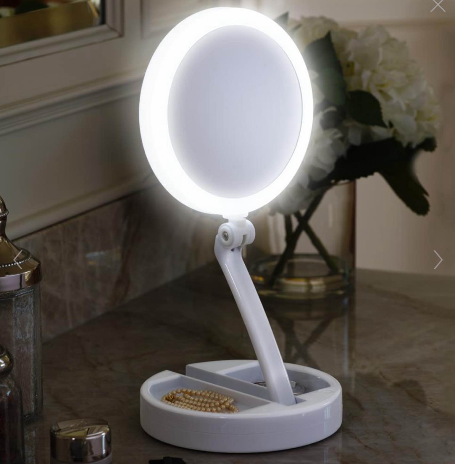 The Brighter Foldaway Vanity Mirror