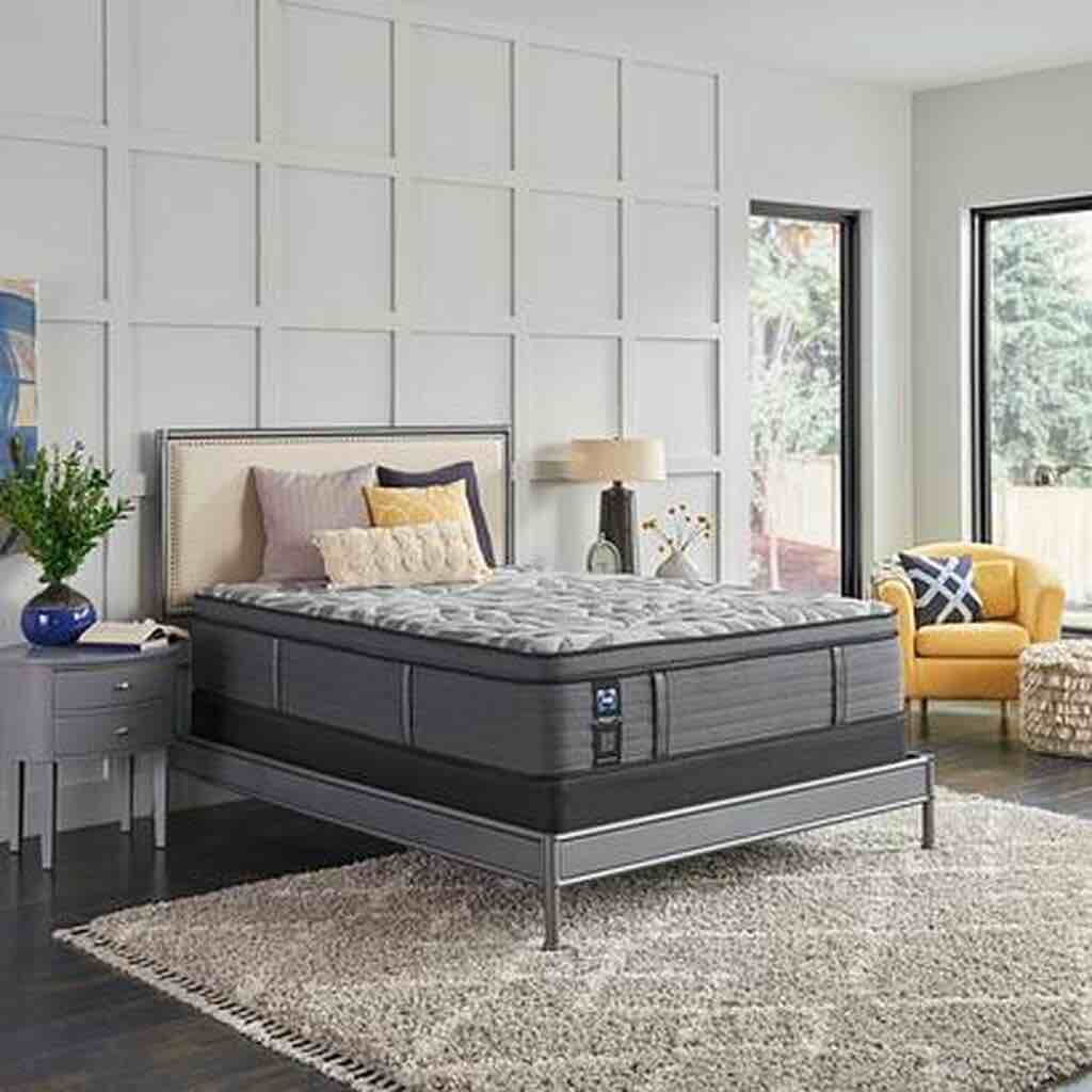 king hybrid mattress, gray 