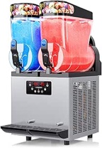 Leacco Commercial Slushie Machine, 30L Frozen Drink Margarita Machine Smoothie Slushy Maker Stainless Steel 110V, 1000W, 8 Gallon
