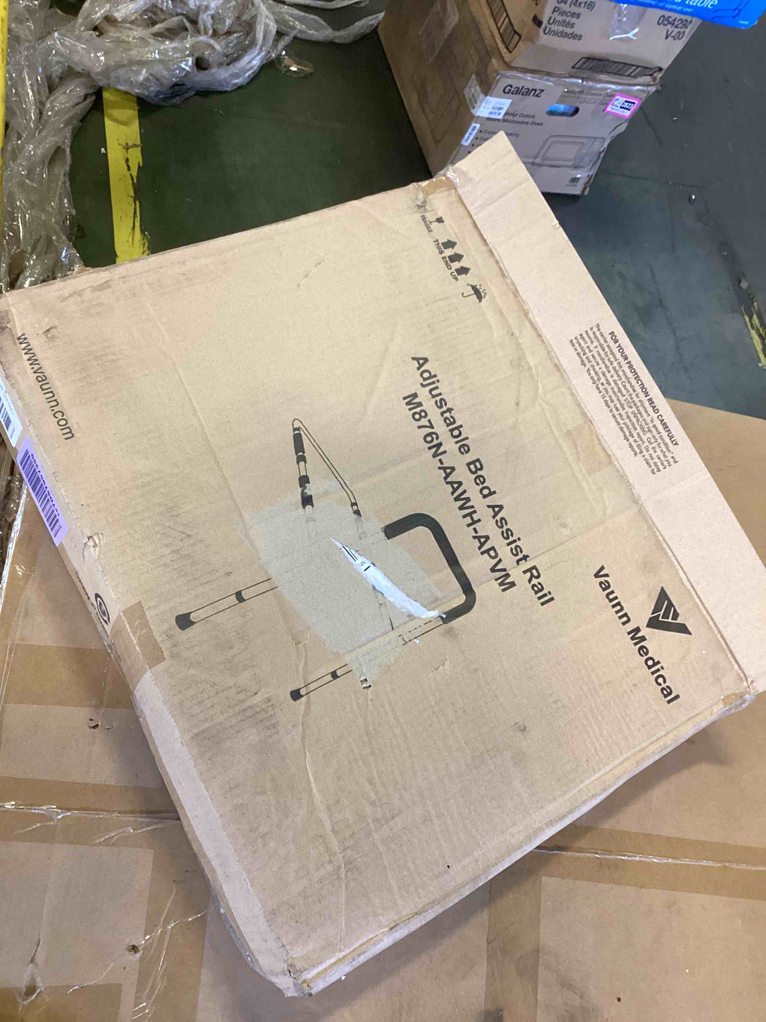 Vaunn Medical Bed Safety Rail Grab Bar Handle and Knee Pillow Leg Positioner Cushion Bundle