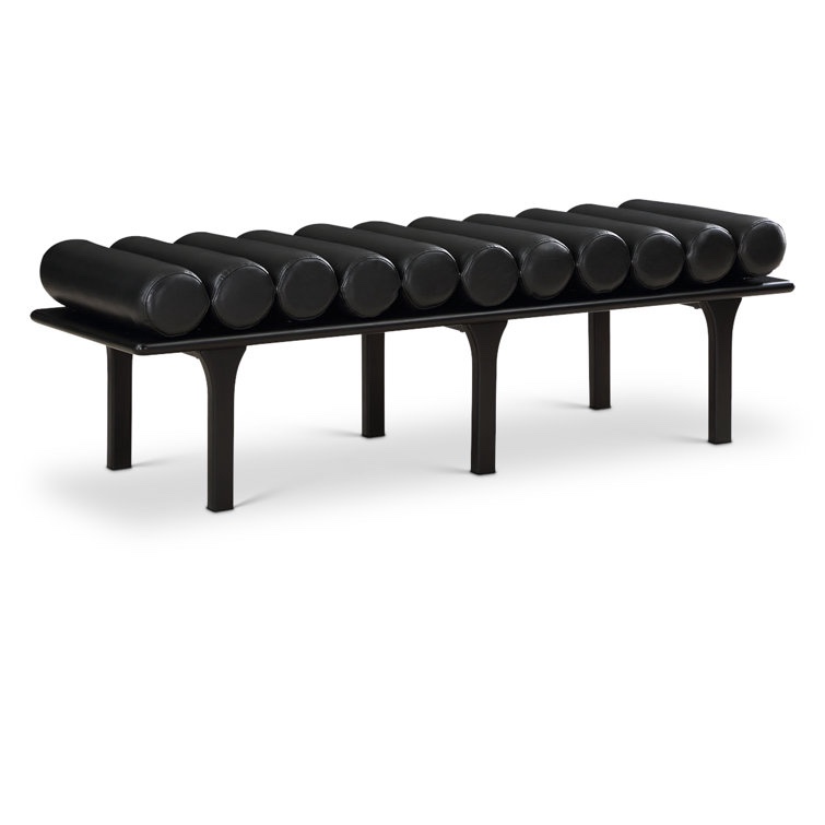 Boutis Vegan Leather Upholstered Bench