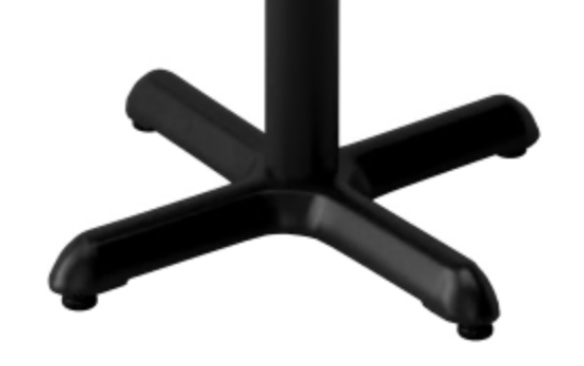 LAMINATE REVERSIBLE RESTAURANT TABLE IN BLACK / MAHOGANY