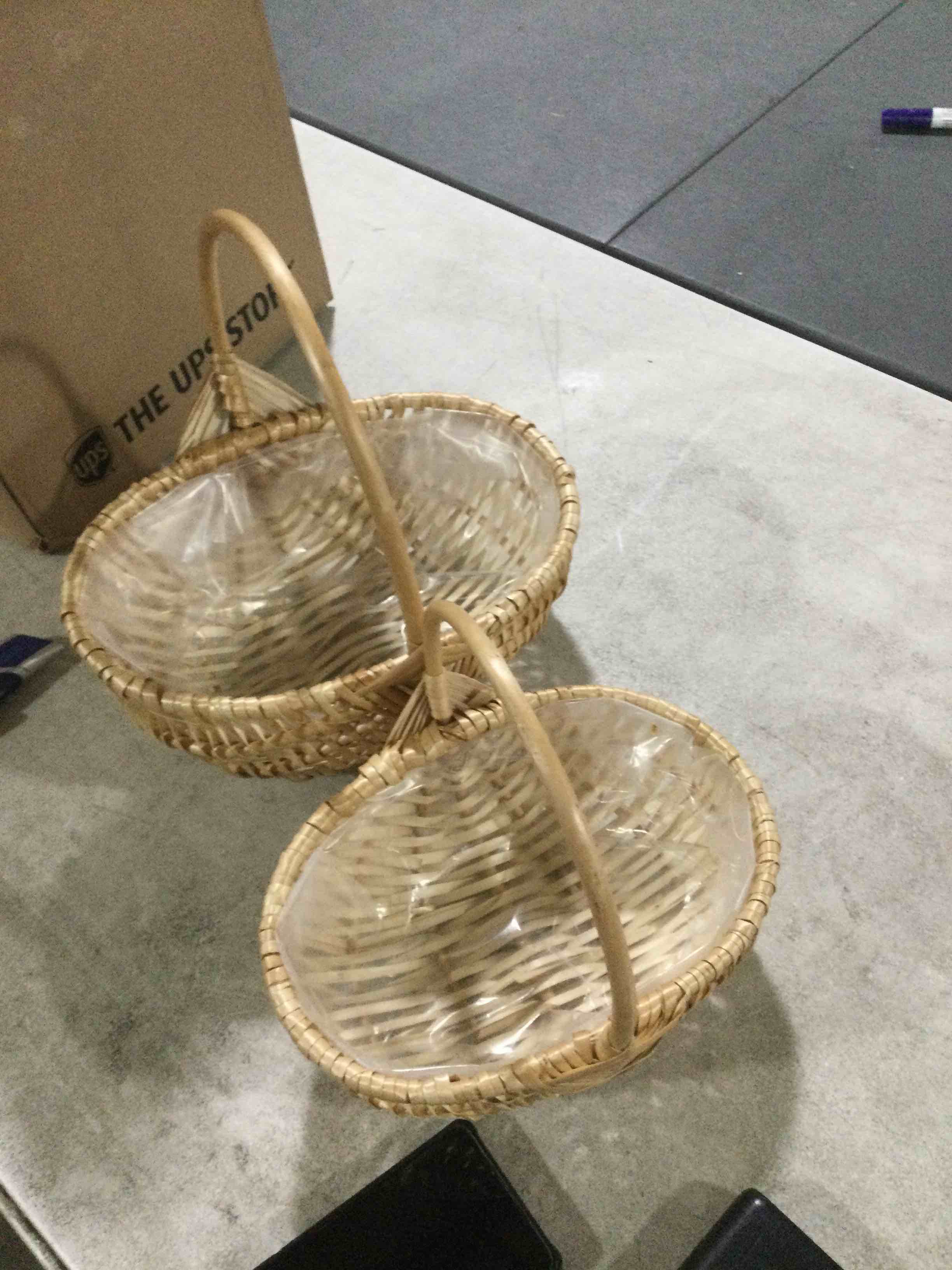 cytgouper hand held flower basket 2 piece