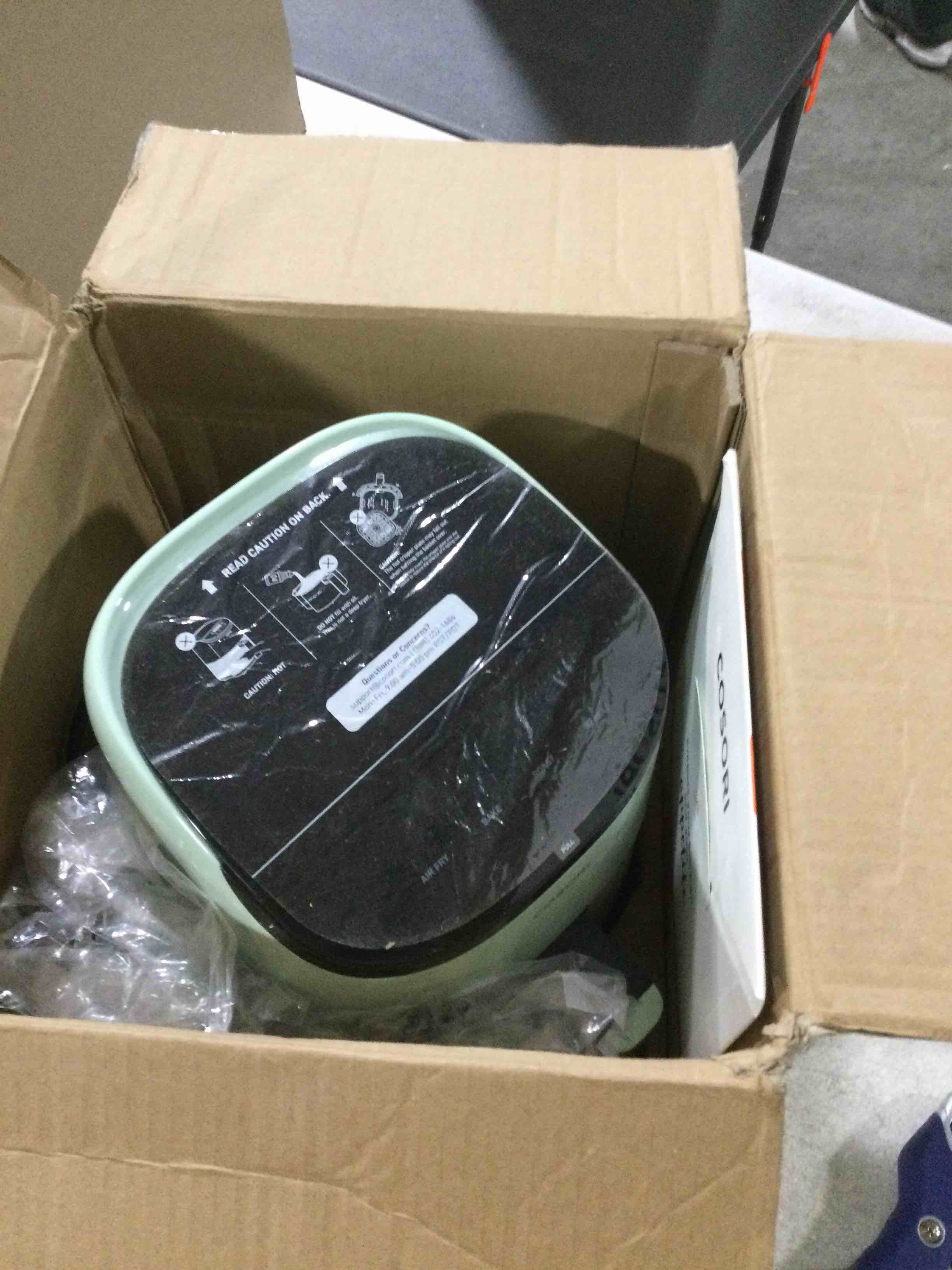 COSORI Air Fryer 2.1 Qt, 4-in-1 Small Mini Airfryer, Bake, Roast, Reheat, 97% Less Oil, Compact & Quiet, Nonstick & Dishwasher Safe Basket, 30 In-App Recipes with Nutrition Facts, Auto-Shut Off, Green