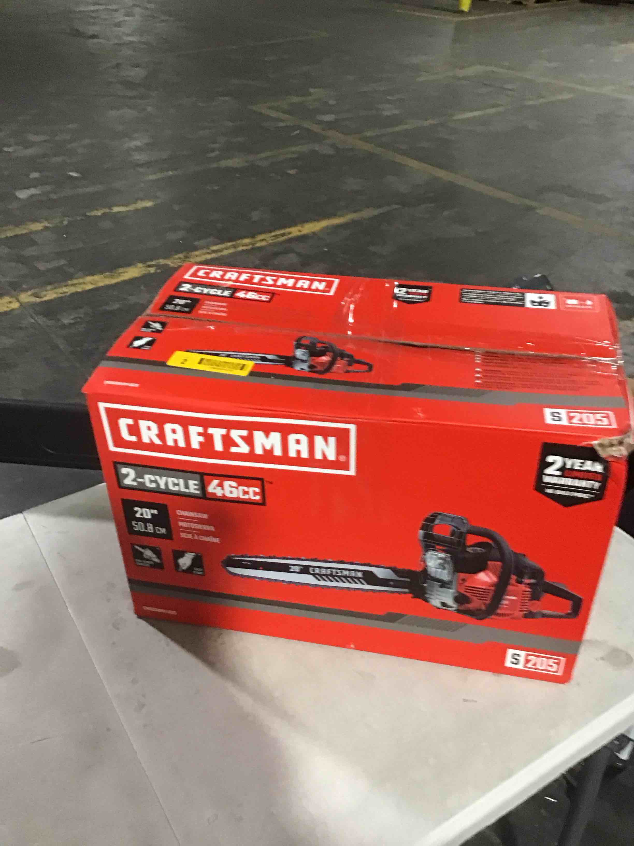 CRAFTSMAN S205 46-cc 2-cycle 20-in Gas Chainsaw
