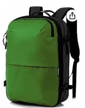 60L Travel Backpack With Built-in Compression Tech & Pump Expandable Carry on Backpack with Vacuum Bag