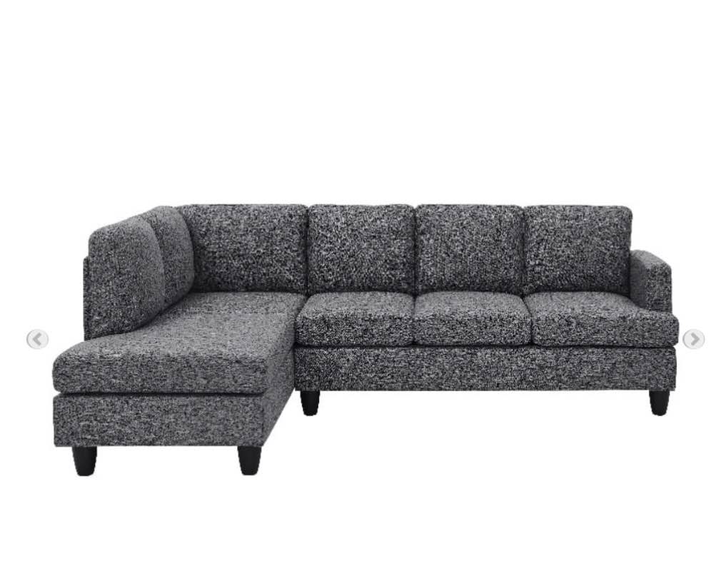 Upholstered-Sofa-Chaise-in-gray-D7886 ( incomplete box 2/2) 