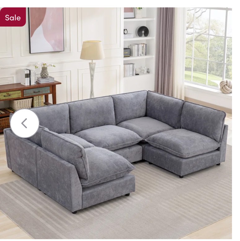 Jaquana 138.29” W Oversized 5-Seater Composable Modular Sofa ( 1 piece only) 