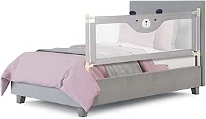 BABY JOY Bed Rail for Toddlers, 69’’ Extra Long, Height Adjustable & Folding *as is