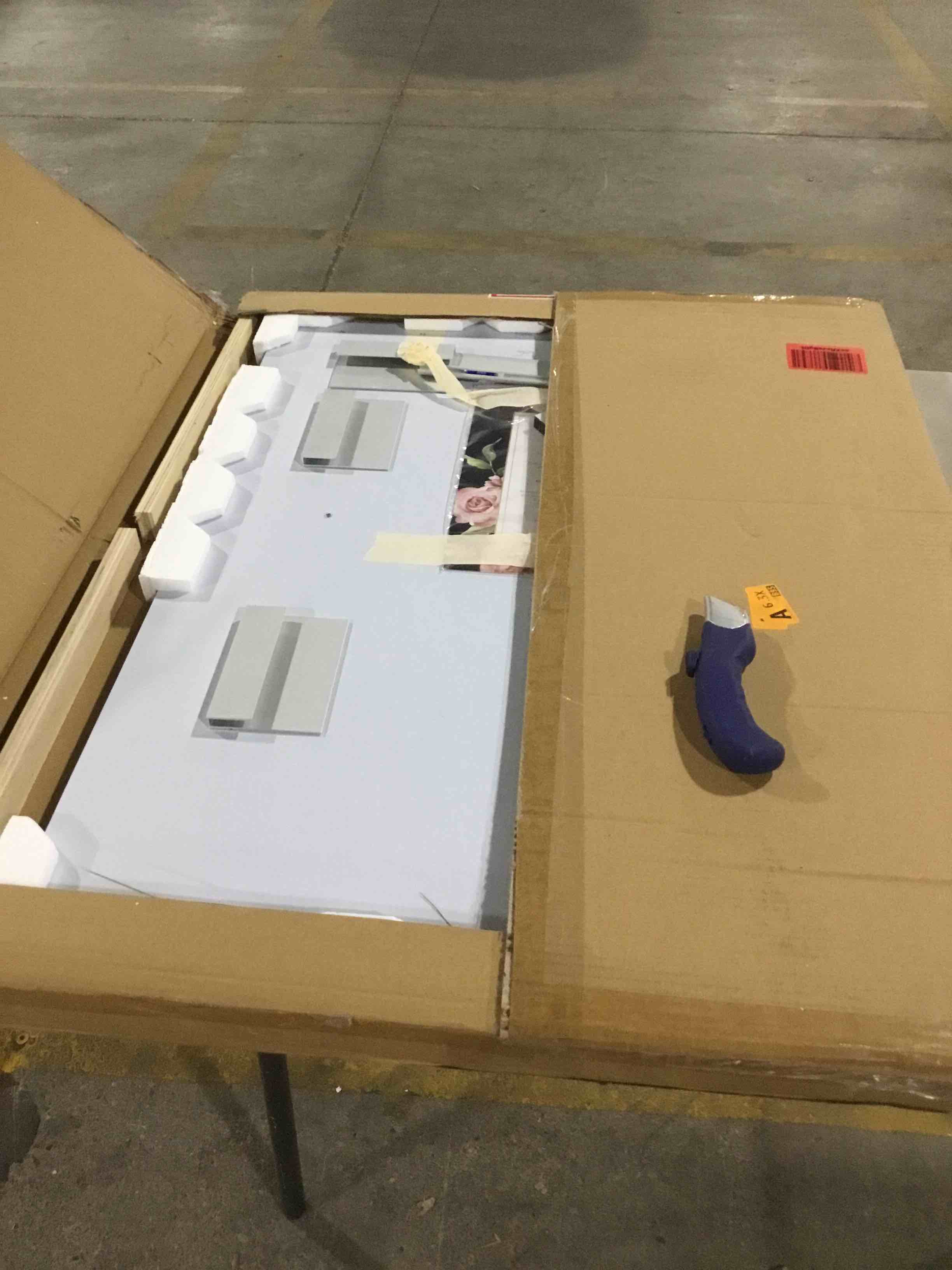 Beveled Mirror, Bathroom Mirrors for Wall 24" x 32", Frameless Rectangle Bathroom Mirror with Beveled Edge, Hangs Horizontally or Vertically, Upgraded Packing Upgraded 24 x 32