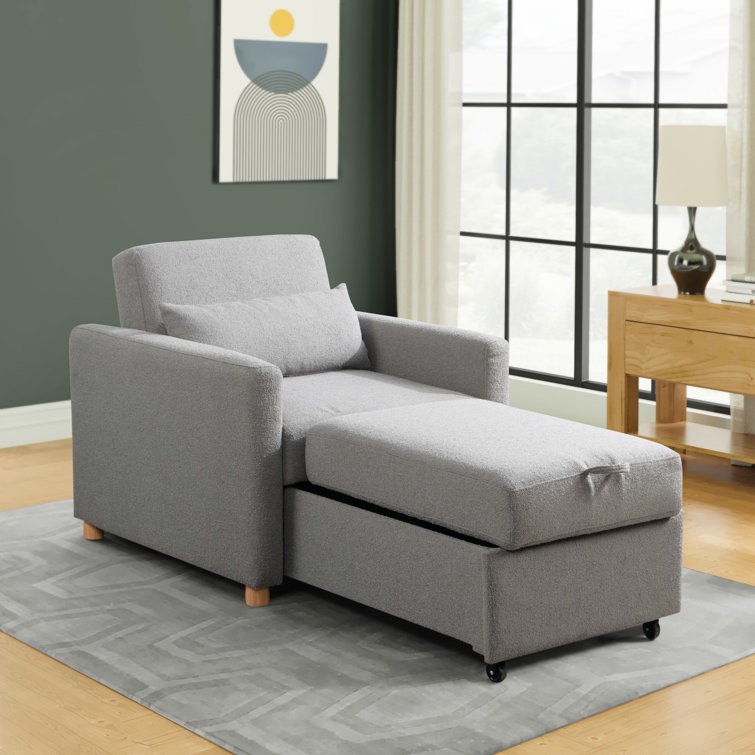 Serta Cooper 36" Convertible Sleeper Accent Chair with Cushion