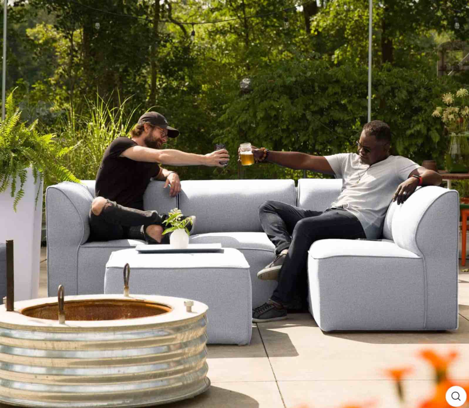 Big Joe Outdoor® Furniture 5pc Patio Sectional *incomplete, armless chair only* 