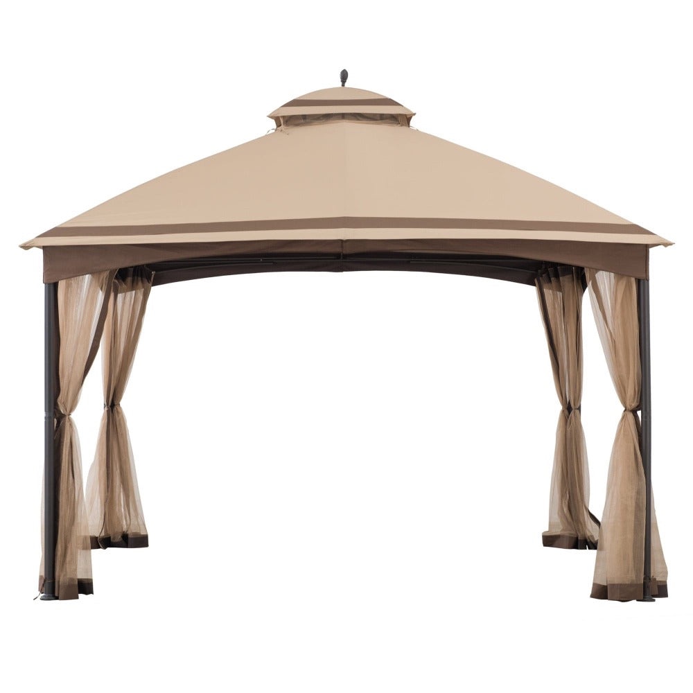 SUNJOY Brown Replacement Canopy For Overhangs Bain Gazebo (11X13 Ft) A101011410 Sold At SunNest