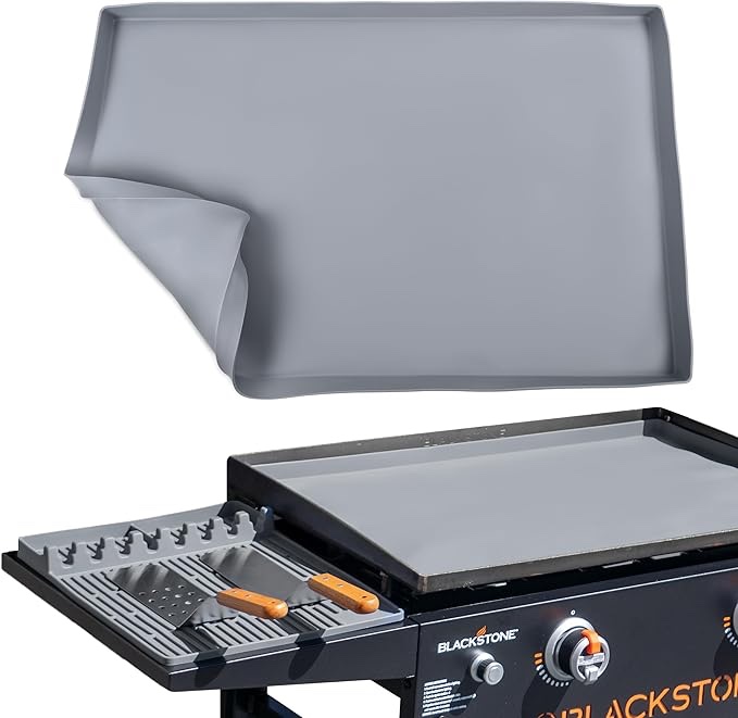 Blackstone Silicone Griddle Cover - 30" Silicone Griddle Mat with 2 Spatulas and 1 Silicone Side Shelf - Keep Your 30" Griddle Protected with Our Blackstone Silicone Mat