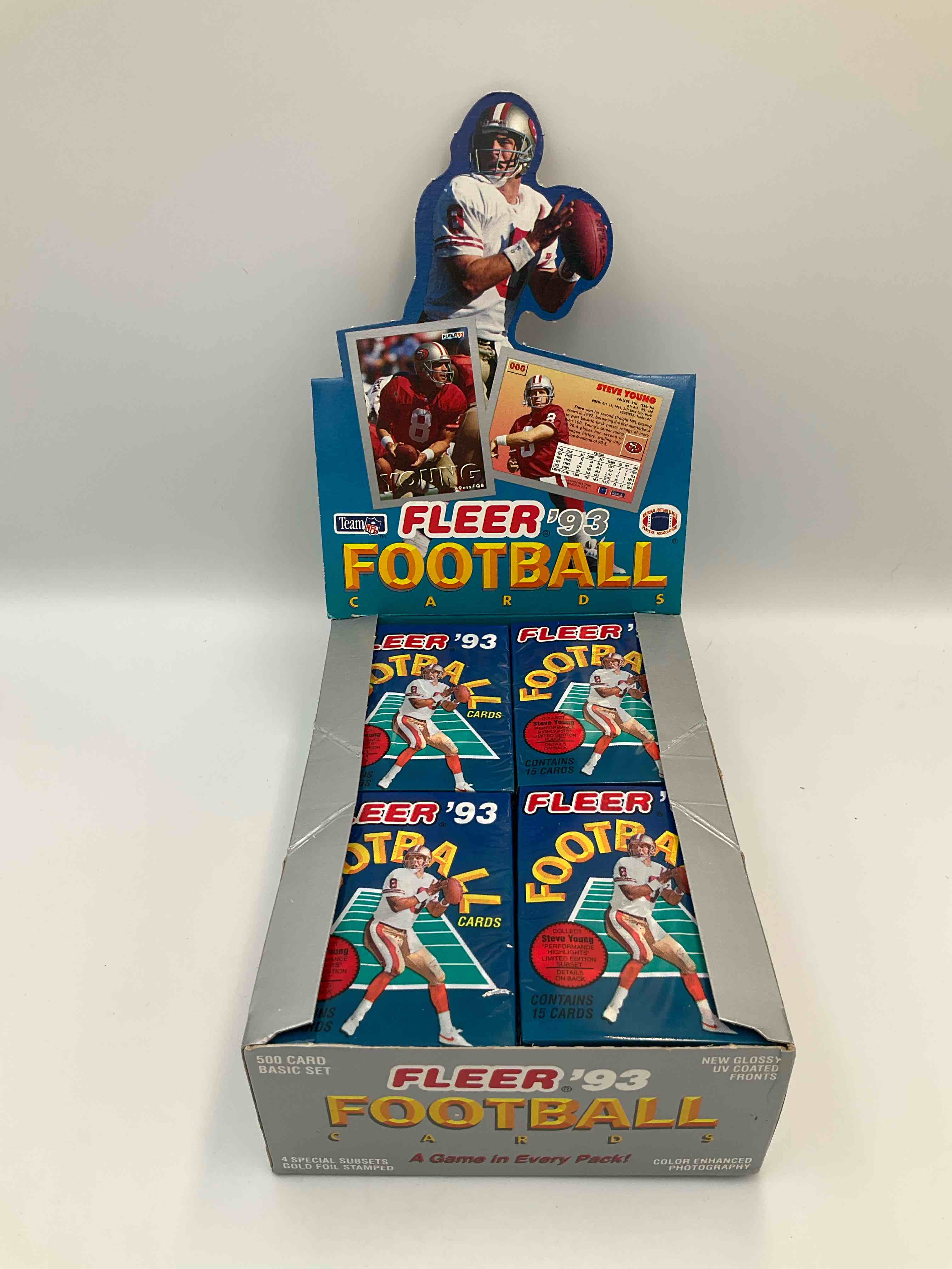 Wow! 1993 Fleer NFL Football Sports Card Collectible Sealed Card Pack, Direct From Original Retail Case! Hard To Find! Search For Deion Sanders #263 (PSA 10 Value $300+) & Tons Of Early 90's Stars! 93 Fleer Football Sealed Packs Come Up For Sale Rarely Anywhere... Now's The Chance!