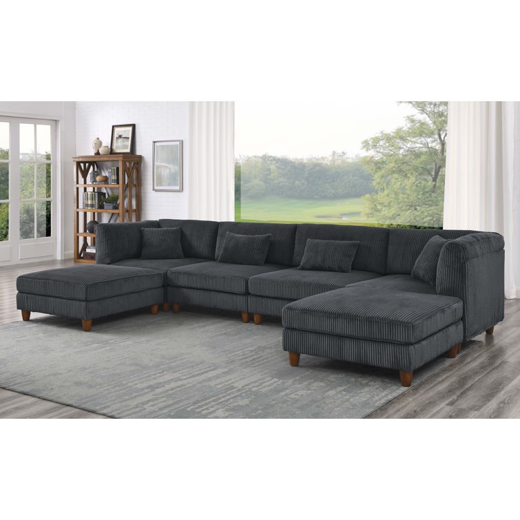 Callazo 6 - Piece Corduroy Sectional See More by Wade Logan® ( incomplete 1 piece only):