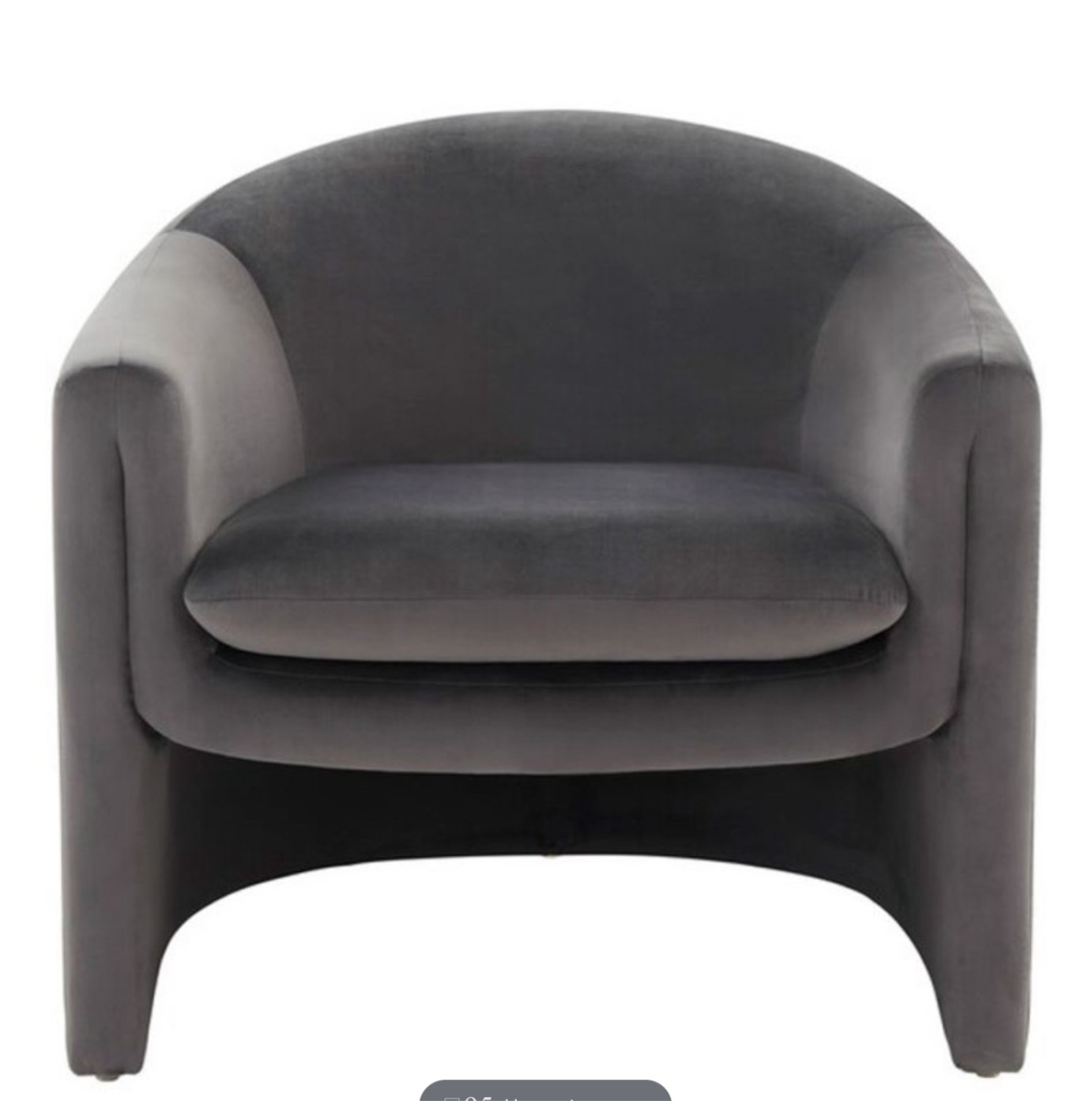SAFAVIEH - COUTURE - LAYLETTE ACCENT CHAIR - DARK GREY - SFV4771D