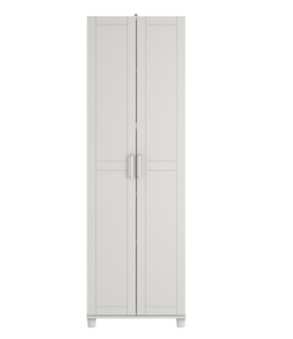 SystemBuild Callahan 24 Inch Utility Storage Cabinet in White