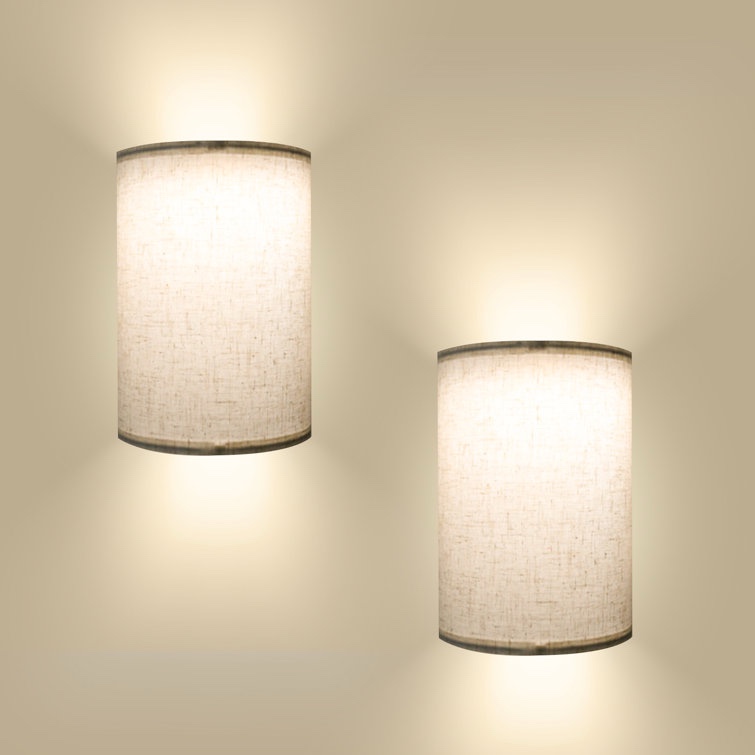 Devynne Upgraded Wall Sconces Brighter LED Bedroom Lamp (Set of 2)