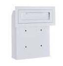 flybold Through-the-Door Locking Key Drop Box Heavy Duty Rainproof Door Mail Slot Drop Boxes for Business with Tubular Lock Keys Baffle Prevents Money Fishing Dropbox Slots for Doors Keys Rent Deposit Mounting Type