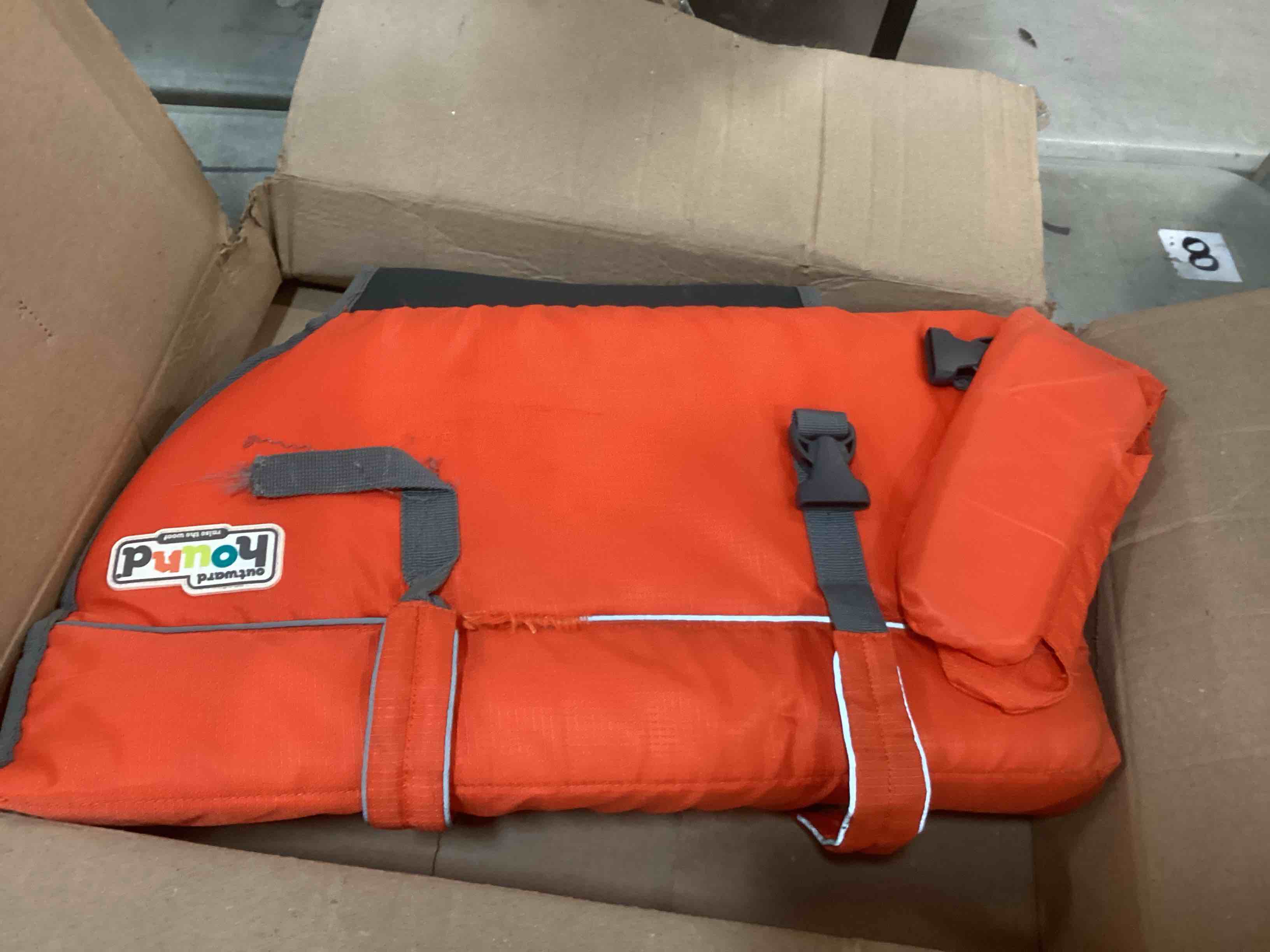 Outward Hound Granby Splash Orange Dog Life Jacket, XL