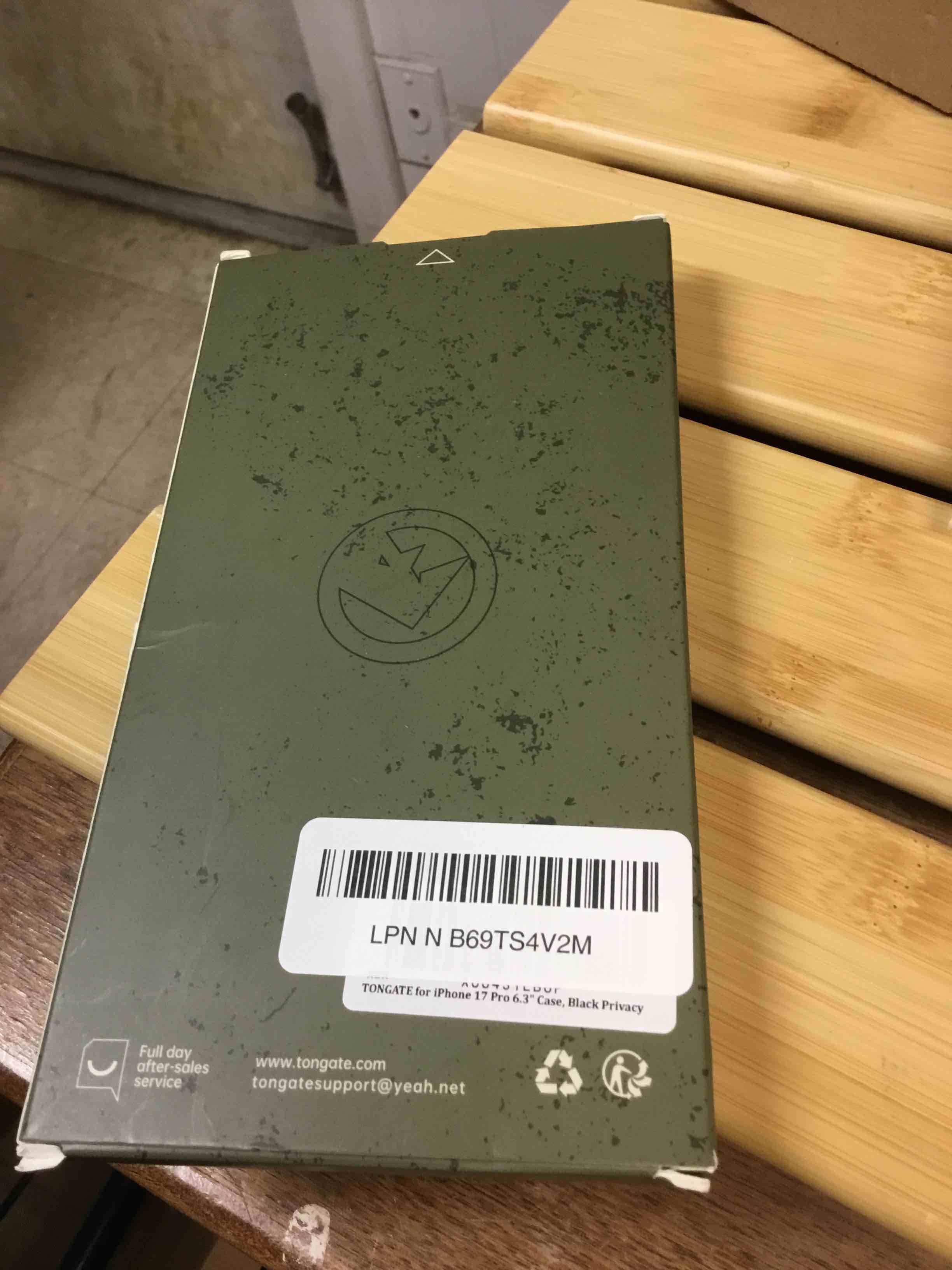 Condition photo showing Good Condition for tongate for iphone 17 pro case with 360° spin magnetic stand, [compatible with magsafe][military-grade protection] with privacy screen protector & camera control cover for iphone 17 pro, black privacy black for iphone 17 pro 6.3 inch