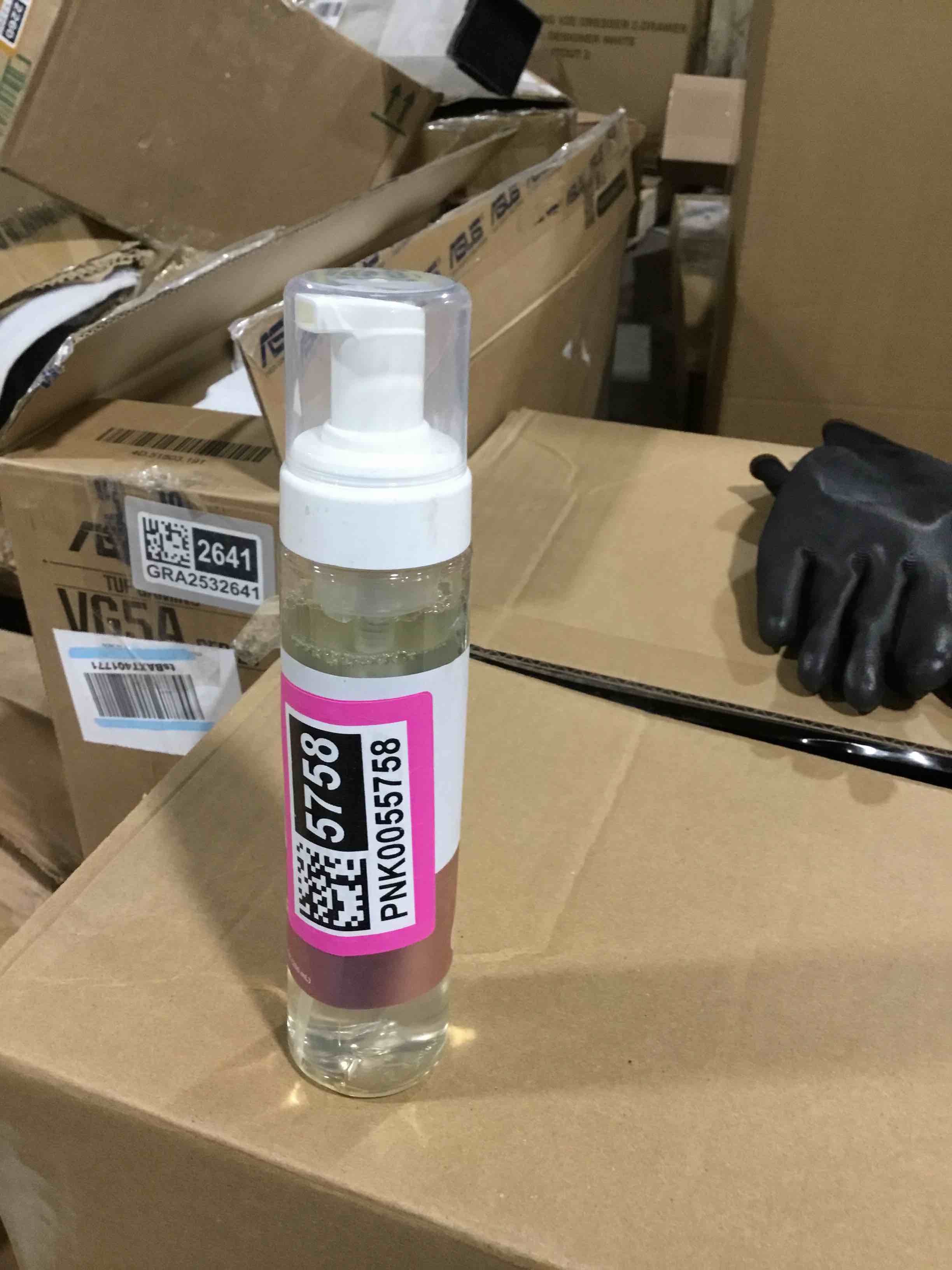 Condition photo showing As Is for Total Life Essentials, Doctor Formulated Moisturizing Hand Soap with Aloe Vera, 8 oz. Bottle