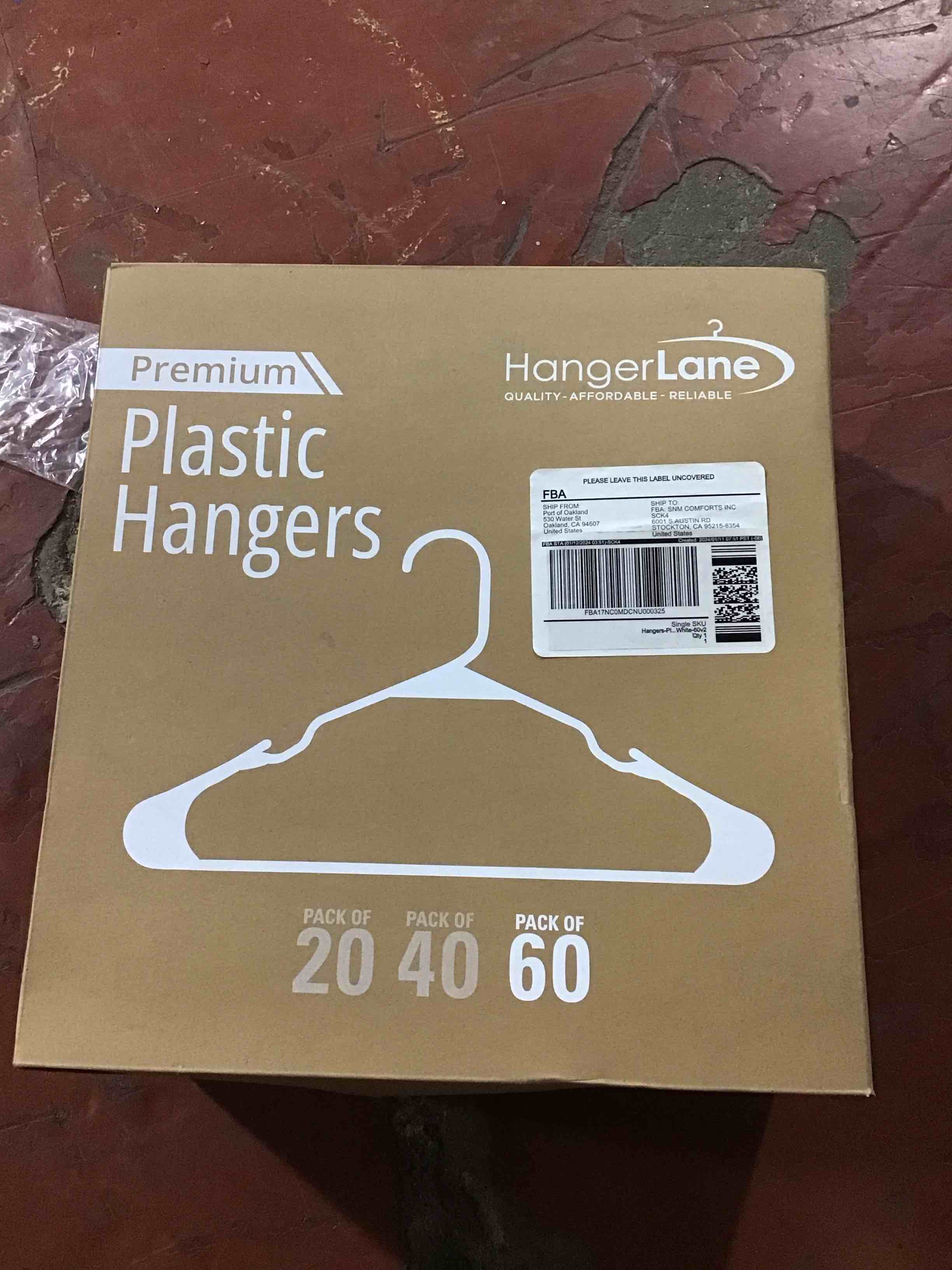 Plastic Hangers 60 pack of
