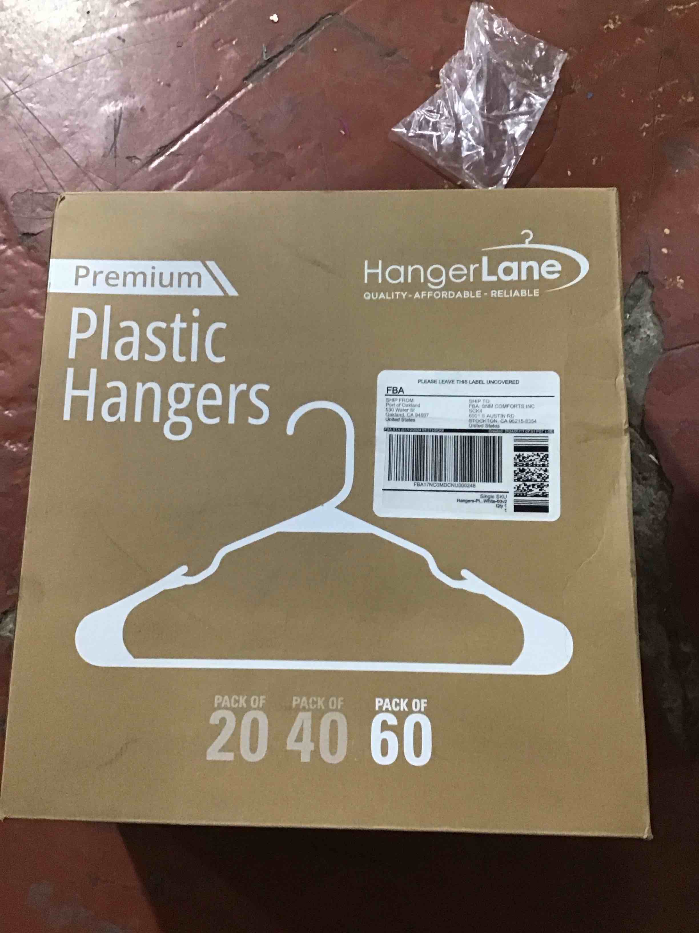 Plastic Hangers 60 pack of 