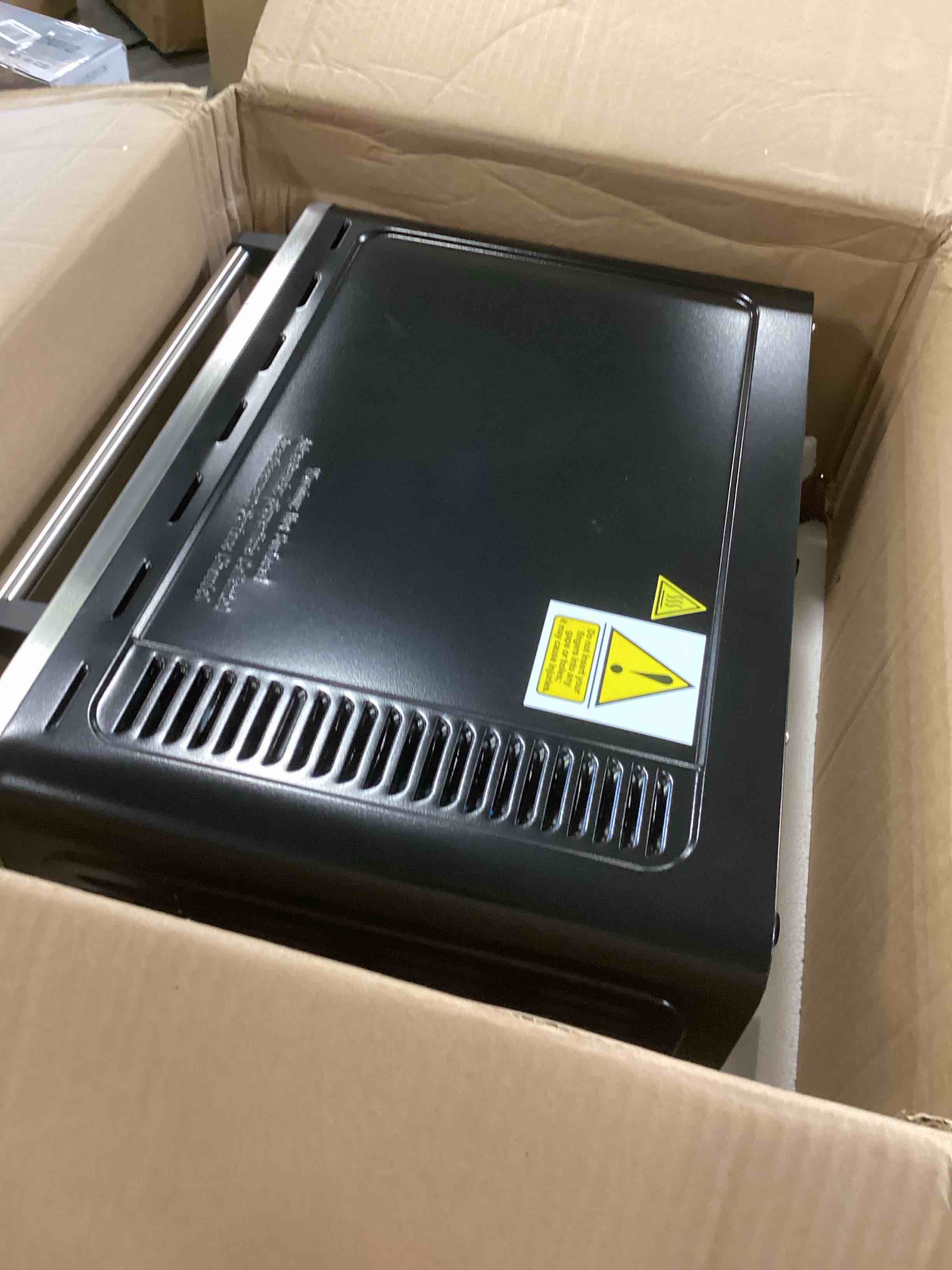 TOSHIBA AC25CEWSS Large 6Slice Convection Toaster Oven Countertop, 10