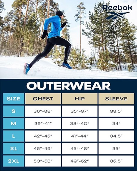 Reebok Chaqueta de invierno para hombre – Abrigo acolchado pesado – Chaqueta de esquí para hombre, capucha forrada de sherpa