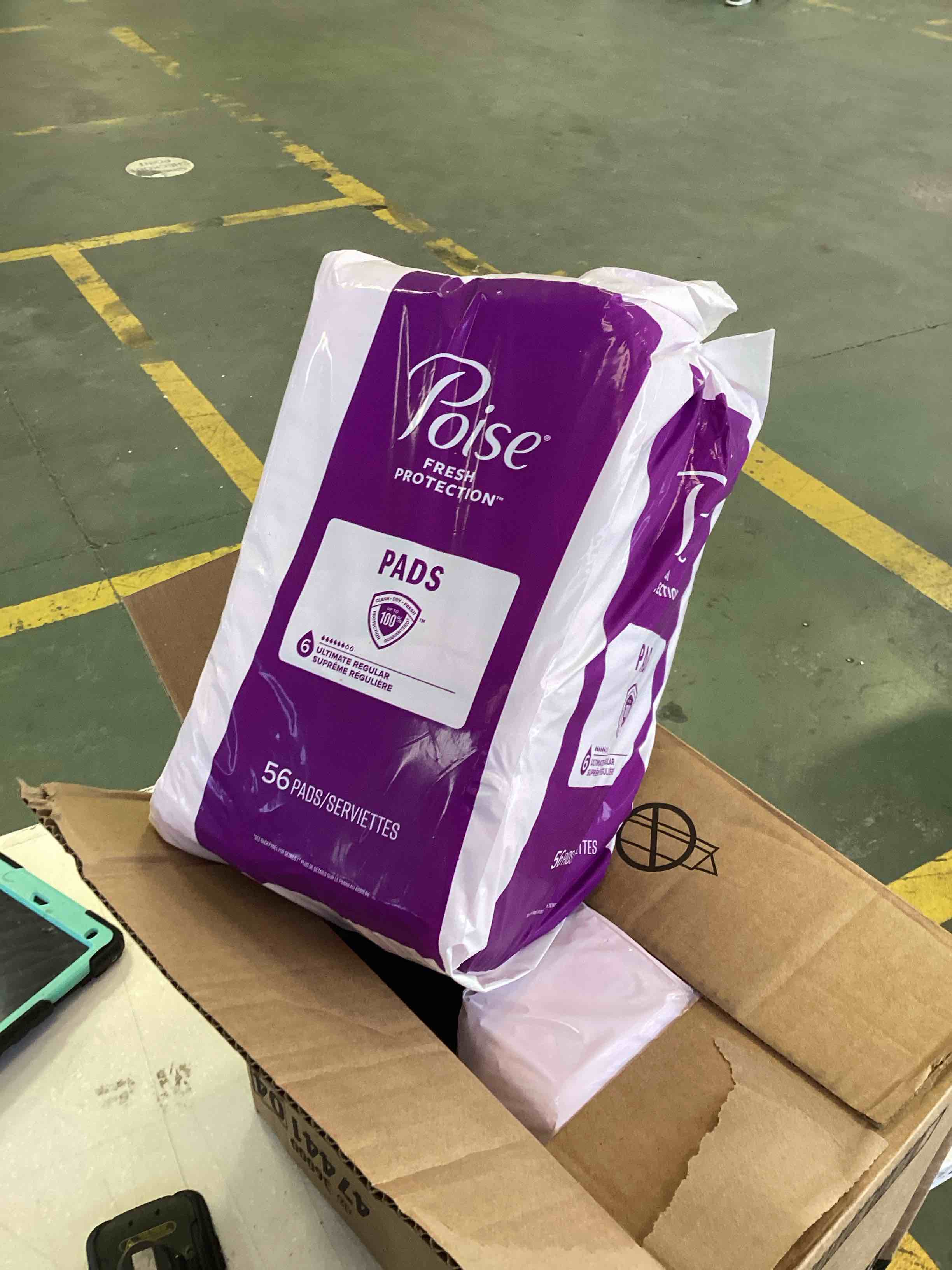 Poise Incontinence Pads & Postpartum Incontinence Pads, 6 Drop Ultimate Absorbency, Regular Length, Packaging May Vary