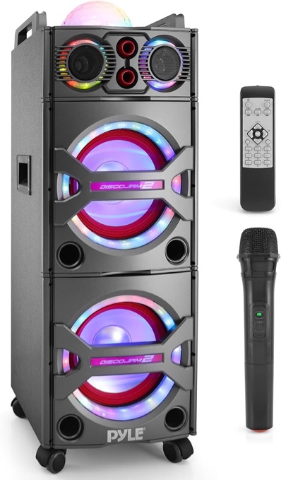 Pyle PSUFM1043BT Bluetooth Karaoke Speaker System