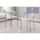 BEST MASTER FURNITURE DINING CHAIR D028 CREAM, SET OF 2