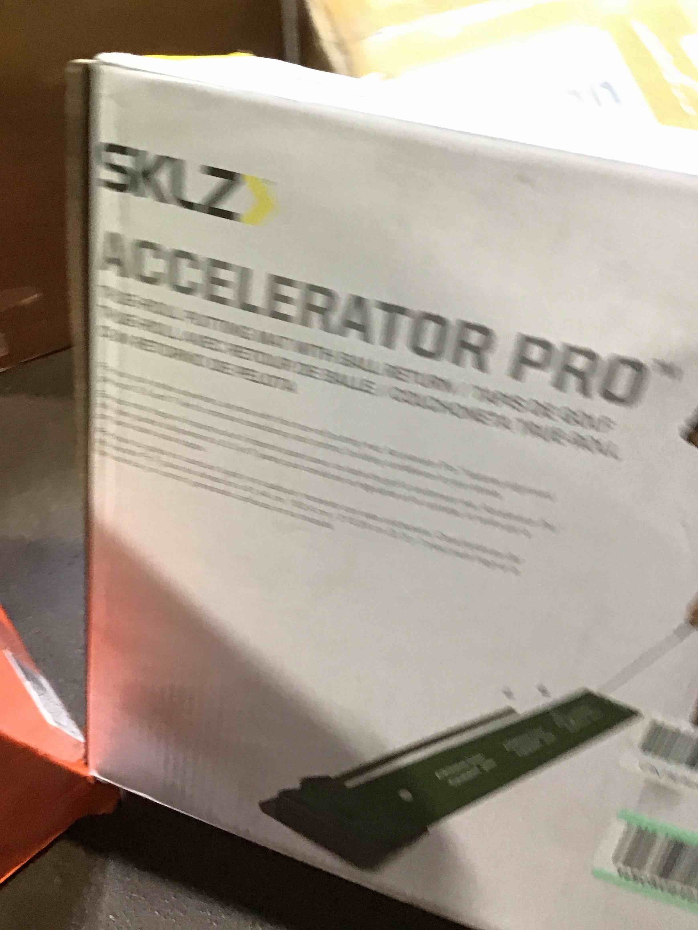 SKLZ ACCELERATOR PRO - Indoor Golf Putting Mat with Auto-Ball Return & Behind-the-Hole Ball Collector - Putter Alignment Guides at 3, 5 & 7 Feet - Rubber-Backed Mat Provides Multi-Surface Stability