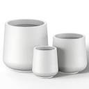 Brennus 3-Piece Cement Pot Planter Set