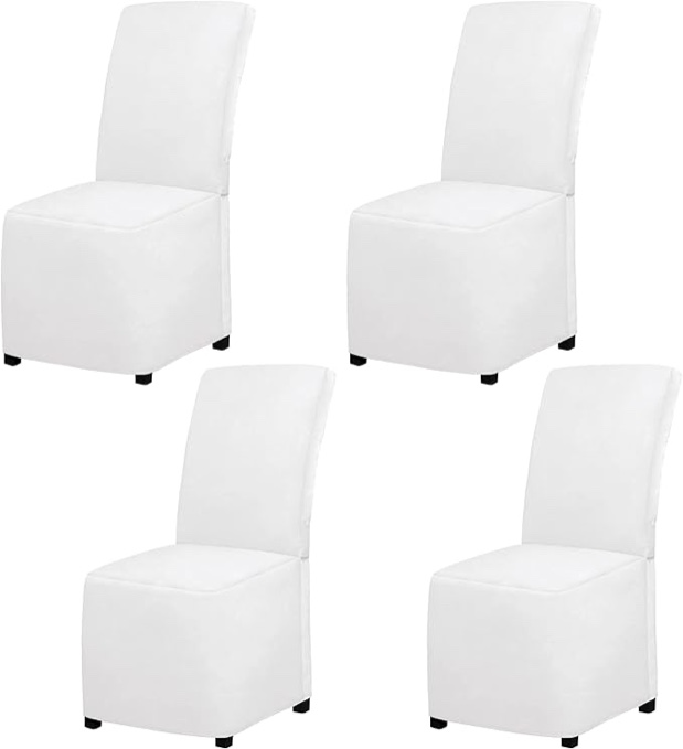  slip covers for dinning chairs white 4 pack