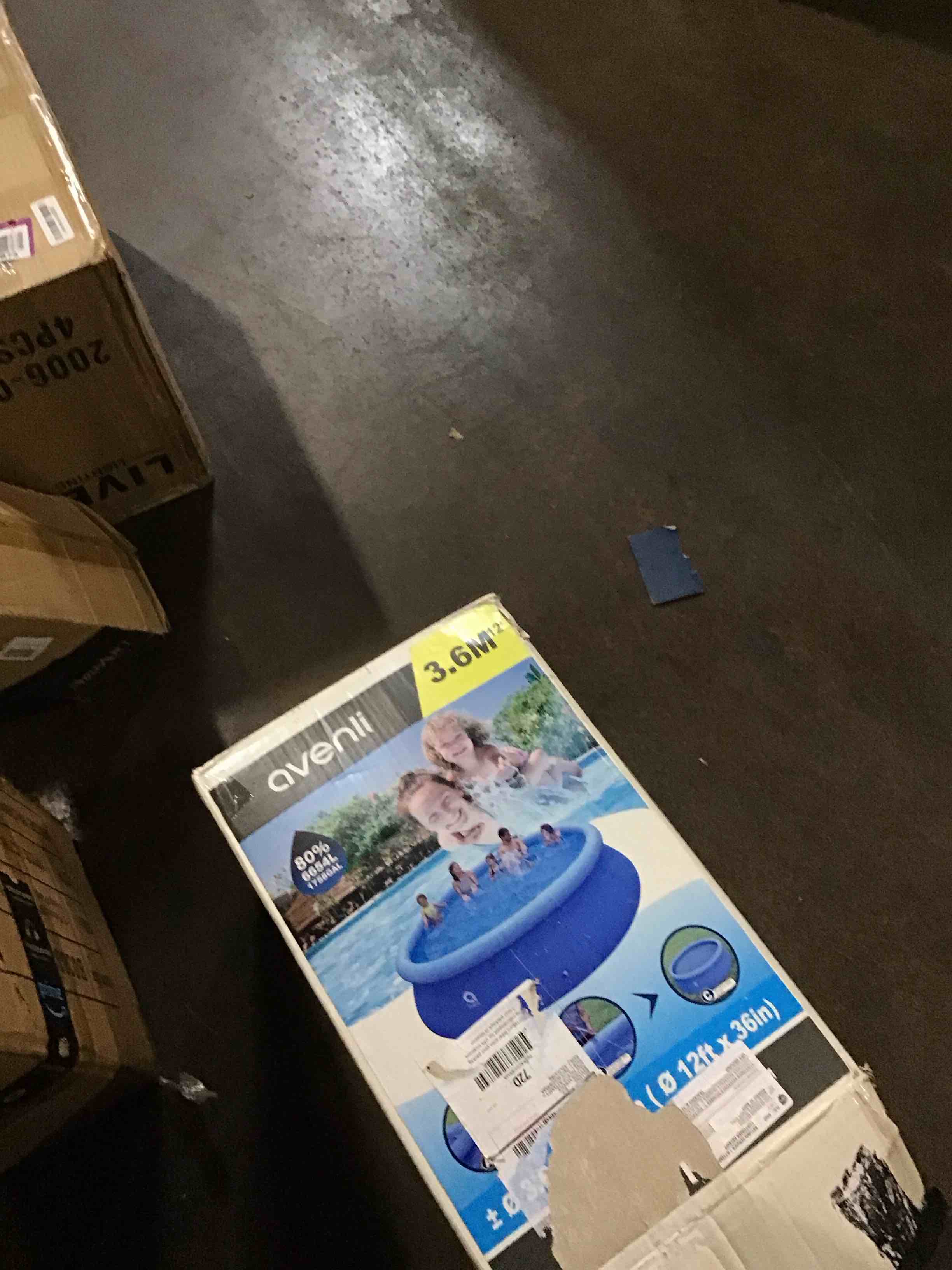 JLeisure Avenli 17807 10 Foot x 30 Inch 2 to 3 Person Capacity Prompt Set Above Ground Kids Inflatable Outdoor Backyard Kiddie Swimming Pool, Blue