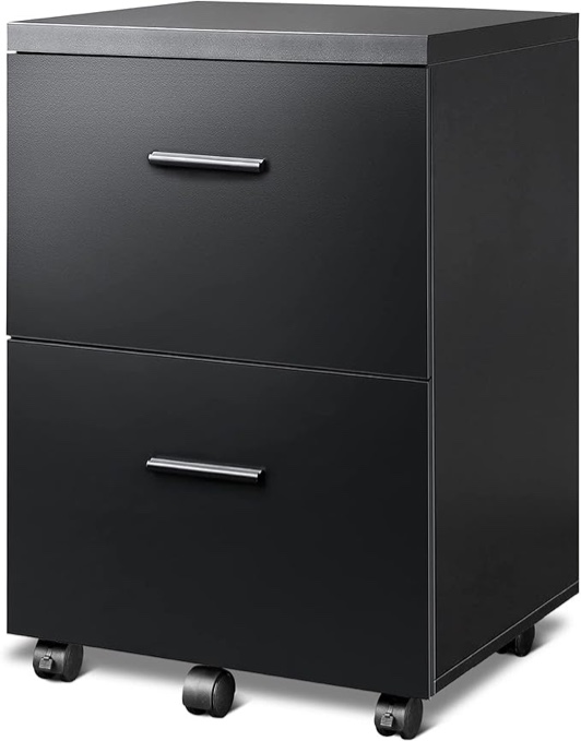 DEVAISE Wood Vertical File Cabinet