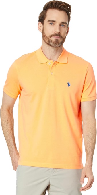 U.S. Polo Assn. Men's Slim Fit Solid Pique Polo Shirt