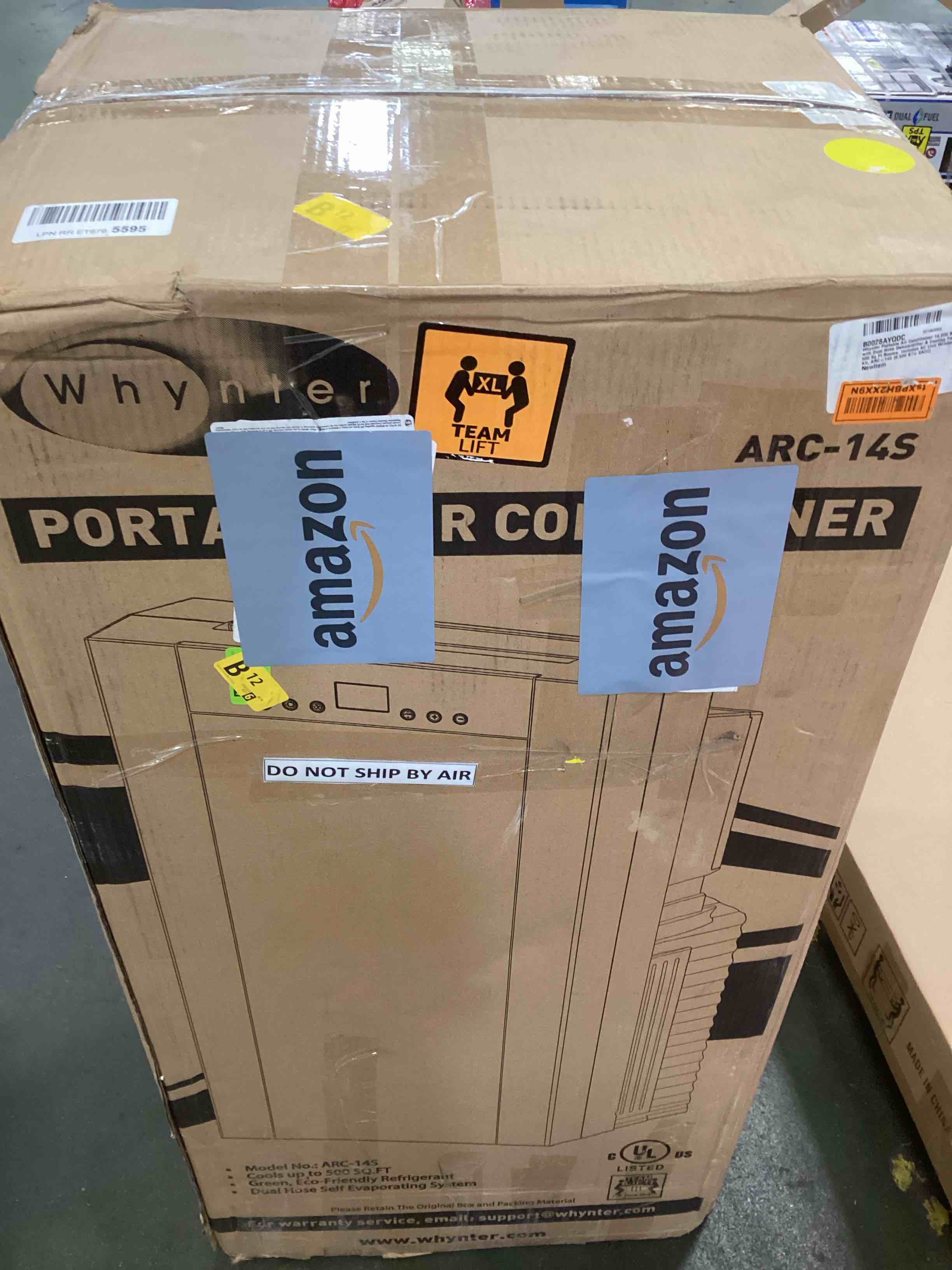 Whynter Portable Air Conditioner 14,000 BTU with Dual Hose Dehumidifier