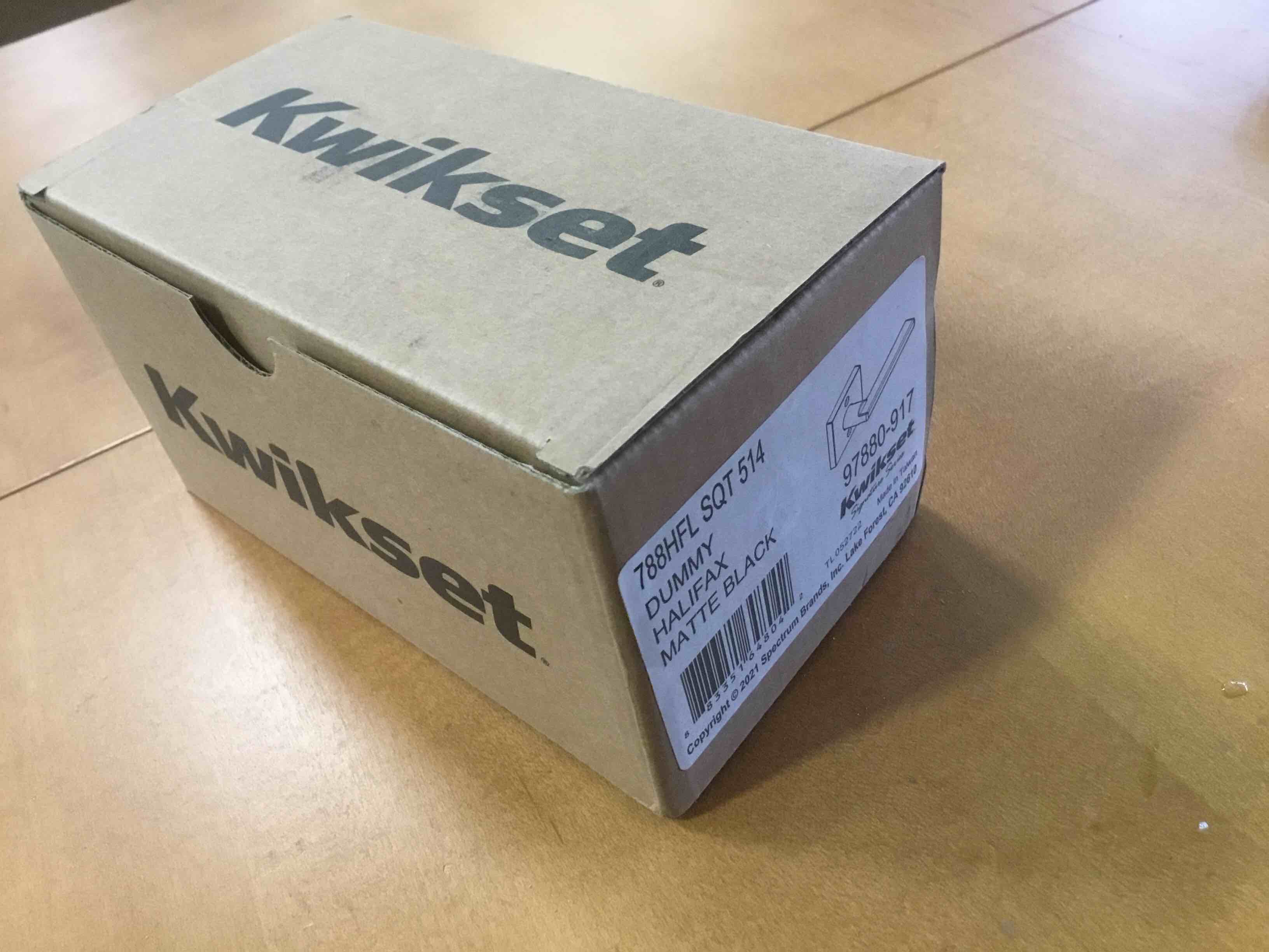 Kwikset Halifax Dummy Door Handle, Single Sided Lever for Closets